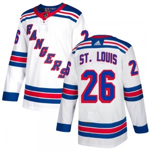 Youth Martin St. Louis New York Rangers Adidas Authentic White Jersey