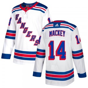 Youth Connor Mackey New York Rangers Adidas Authentic White Jersey