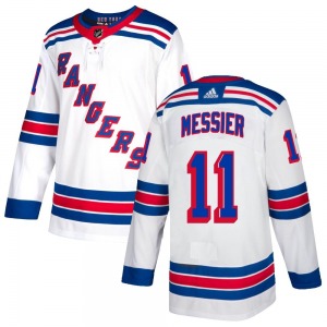 Youth Mark Messier New York Rangers Adidas Authentic White Jersey