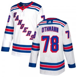Youth Brennan Othmann New York Rangers Adidas Authentic White Jersey