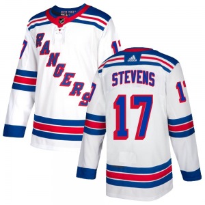 Youth Kevin Stevens New York Rangers Adidas Authentic White Jersey