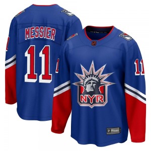 Youth Mark Messier New York Rangers Fanatics Branded Breakaway Royal Special Edition 2.0 Jersey