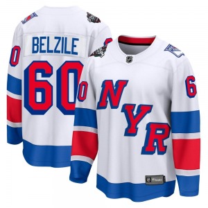 Alex Belzile New York Rangers Fanatics Branded Breakaway White 2024 Stadium Series Jersey