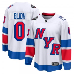 Anton Blidh New York Rangers Fanatics Branded Breakaway White 2024 Stadium Series Jersey