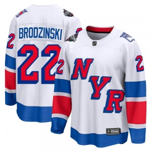 Jonny Brodzinski New York Rangers Fanatics Branded Breakaway White 2024 Stadium Series Jersey