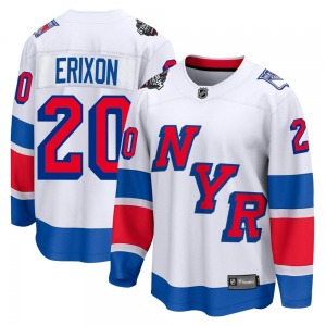 Jan Erixon New York Rangers Fanatics Branded Breakaway White 2024 Stadium Series Jersey