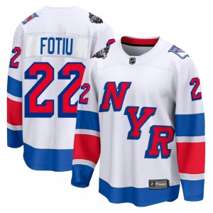 Nick Fotiu New York Rangers Fanatics Branded Breakaway White 2024 Stadium Series Jersey