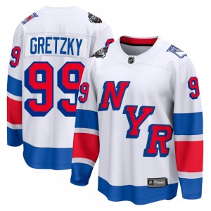 Wayne Gretzky New York Rangers Fanatics Branded Breakaway White 2024 Stadium Series Jersey