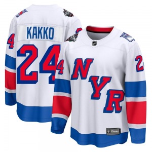 Kaapo Kakko New York Rangers Fanatics Branded Breakaway White 2024 Stadium Series Jersey