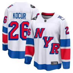 Joe Kocur New York Rangers Fanatics Branded Breakaway White 2024 Stadium Series Jersey