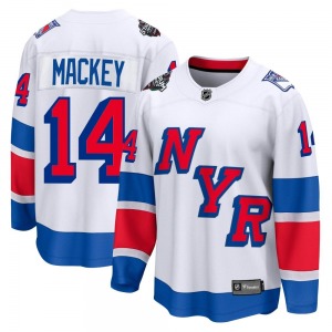 Connor Mackey New York Rangers Fanatics Branded Breakaway White 2024 Stadium Series Jersey