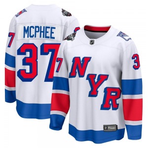 George Mcphee New York Rangers Fanatics Branded Breakaway White 2024 Stadium Series Jersey