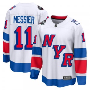 Mark Messier New York Rangers Fanatics Branded Breakaway White 2024 Stadium Series Jersey