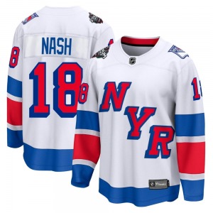 Riley Nash New York Rangers Fanatics Branded Breakaway White 2024 Stadium Series Jersey