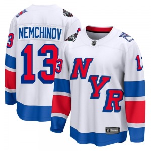 Sergei Nemchinov New York Rangers Fanatics Branded Breakaway White 2024 Stadium Series Jersey
