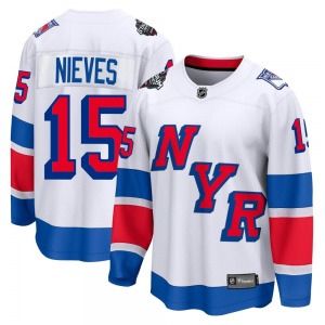 Boo Nieves New York Rangers Fanatics Branded Breakaway White 2024 Stadium Series Jersey