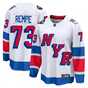 Matt Rempe New York Rangers Fanatics Branded Breakaway White 2024 Stadium Series Jersey