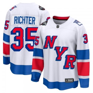 Mike Richter New York Rangers Fanatics Branded Breakaway White 2024 Stadium Series Jersey