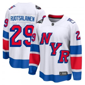 Reijo Ruotsalainen New York Rangers Fanatics Branded Breakaway White 2024 Stadium Series Jersey