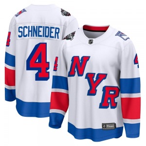 Braden Schneider New York Rangers Fanatics Branded Breakaway White 2024 Stadium Series Jersey