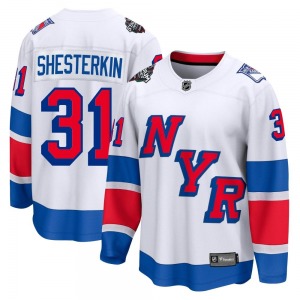 Igor Shesterkin New York Rangers Fanatics Branded Breakaway White 2024 Stadium Series Jersey