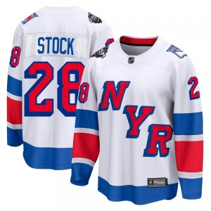 P.j. Stock New York Rangers Fanatics Branded Breakaway White 2024 Stadium Series Jersey