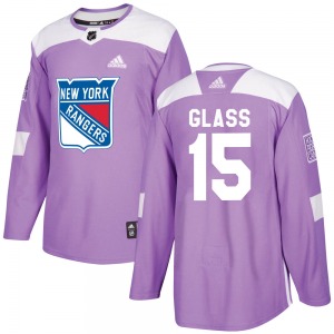Youth Tanner Glass New York Rangers Adidas Authentic Purple Fights Cancer Practice Jersey