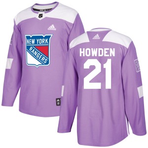 Youth Brett Howden New York Rangers Adidas Authentic Purple Fights Cancer Practice Jersey