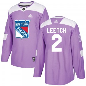 Youth Brian Leetch New York Rangers Adidas Authentic Purple Fights Cancer Practice Jersey