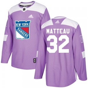 Youth Stephane Matteau New York Rangers Adidas Authentic Purple Fights Cancer Practice Jersey