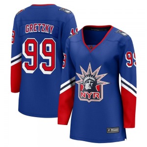 Women's Wayne Gretzky New York Rangers Fanatics Branded Breakaway Royal Special Edition 2.0 Jersey