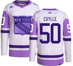Youth Will Cuylle New York Rangers Adidas Authentic Hockey Fights Cancer Jersey