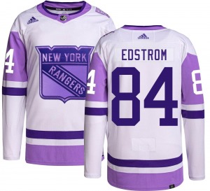 Youth Adam Edstrom New York Rangers Adidas Authentic Hockey Fights Cancer Jersey