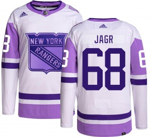 Youth Jaromir Jagr New York Rangers Adidas Authentic Hockey Fights Cancer Jersey