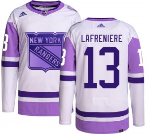 Youth Alexis Lafreniere New York Rangers Adidas Authentic Hockey Fights Cancer Jersey