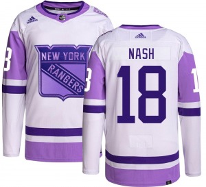 Youth Riley Nash New York Rangers Adidas Authentic Hockey Fights Cancer Jersey