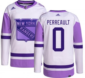 Youth Gabriel Perreault New York Rangers Adidas Authentic Hockey Fights Cancer Jersey