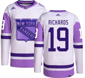 Youth Brad Richards New York Rangers Adidas Authentic Hockey Fights Cancer Jersey