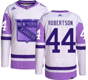 Youth Matthew Robertson New York Rangers Adidas Authentic Hockey Fights Cancer Jersey