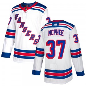 George Mcphee New York Rangers Adidas Authentic White Jersey