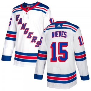 Boo Nieves New York Rangers Adidas Authentic White Jersey