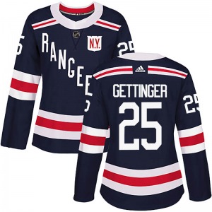 Women's Tim Gettinger New York Rangers Adidas Authentic Navy Blue 2018 Winter Classic Home Jersey