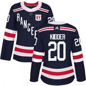Women's Chris Kreider New York Rangers Adidas Authentic Navy Blue 2018 Winter Classic Home Jersey