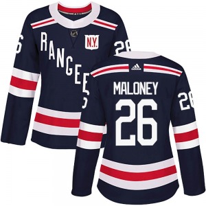 Women's Dave Maloney New York Rangers Adidas Authentic Navy Blue 2018 Winter Classic Home Jersey