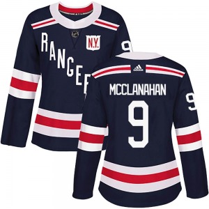 Women's Rob Mcclanahan New York Rangers Adidas Authentic Navy Blue 2018 Winter Classic Home Jersey