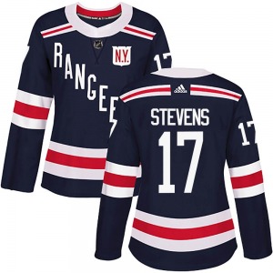 Women's Kevin Stevens New York Rangers Adidas Authentic Navy Blue 2018 Winter Classic Home Jersey