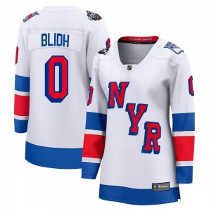Women's Anton Blidh New York Rangers Fanatics Branded Breakaway White 2024 Stadium Series Jersey
