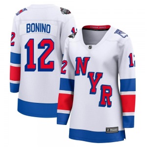 Women's Nick Bonino New York Rangers Fanatics Branded Breakaway White 2024 Stadium Series Jersey