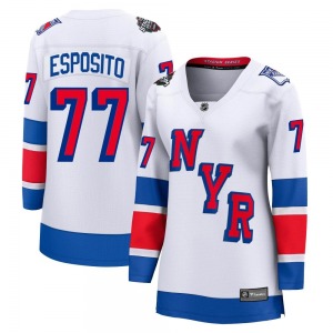 Women's Phil Esposito New York Rangers Fanatics Branded Breakaway White 2024 Stadium Series Jersey