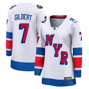 Women's Rod Gilbert New York Rangers Fanatics Branded Breakaway White 2024 Stadium Series Jersey